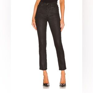 Black Shiny Coated AG Skinny Jeans